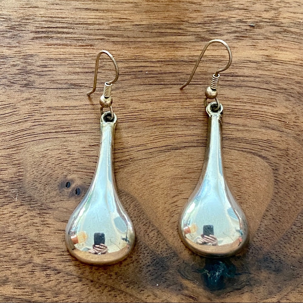 Sterling silver teardrop earrings